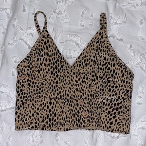 Brandy Melville cheetah amara tank